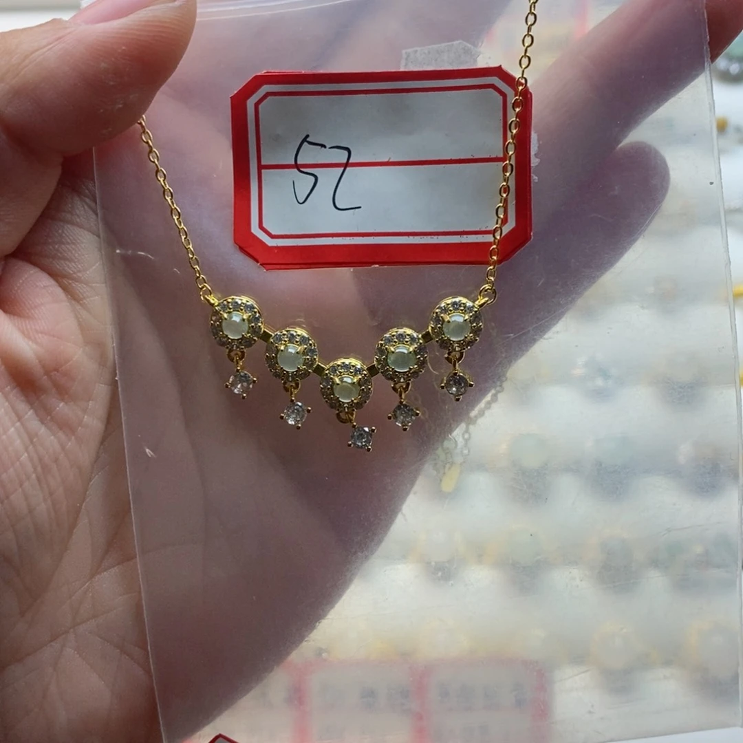 翡翠戒指银S925镶嵌翡翠首饰