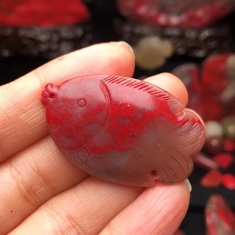 昌化鸡血石昌化鸡血石挂件