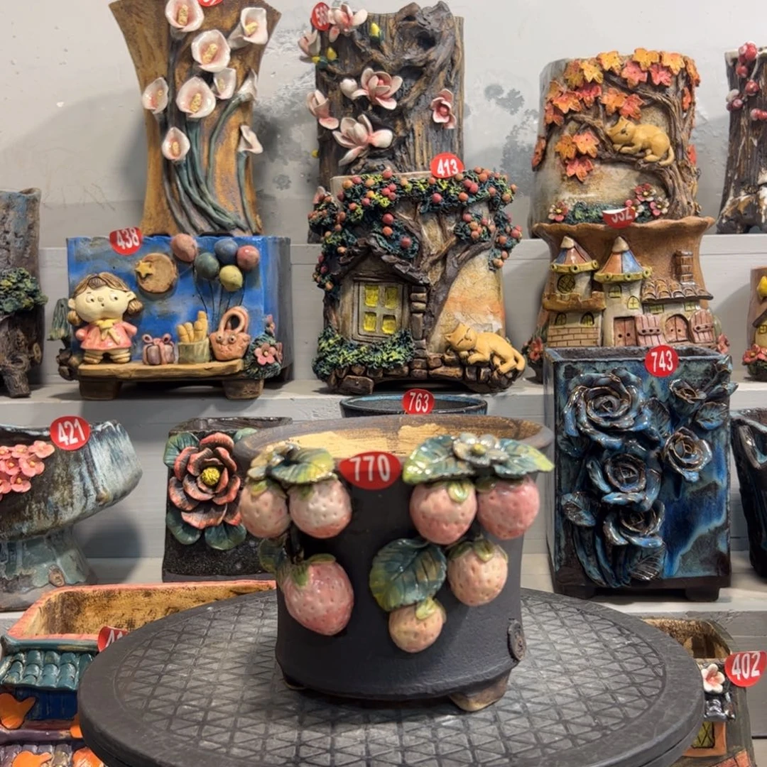 770 号陶然花器手工花盆