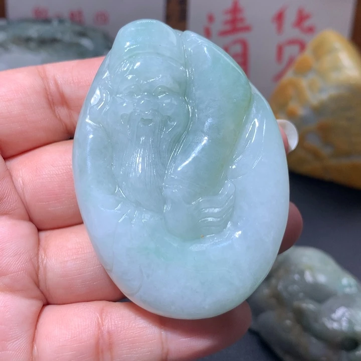 翡翠未镶嵌颈饰保真天然A货翡翠