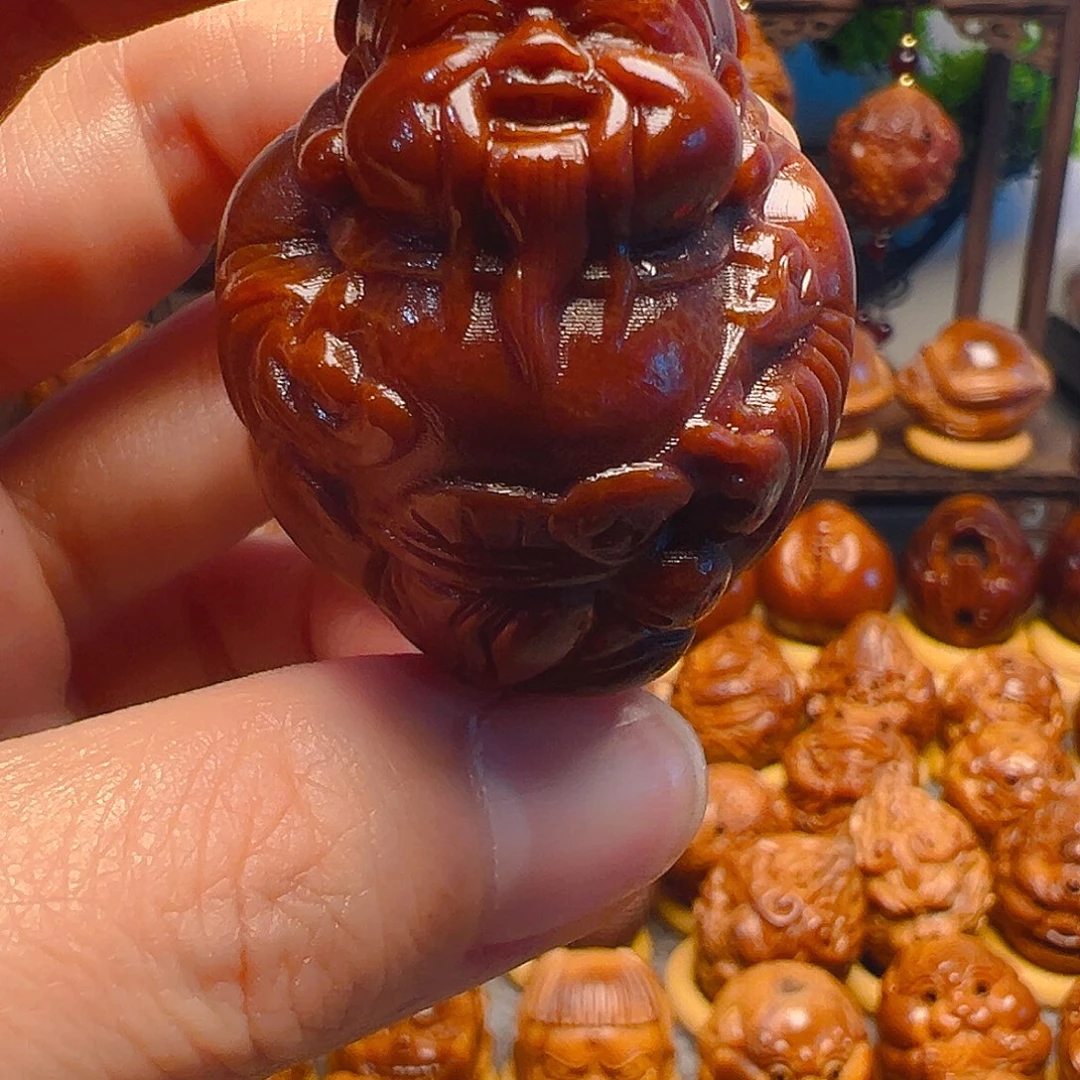 橄榄核手串/手链官帽财神一颗