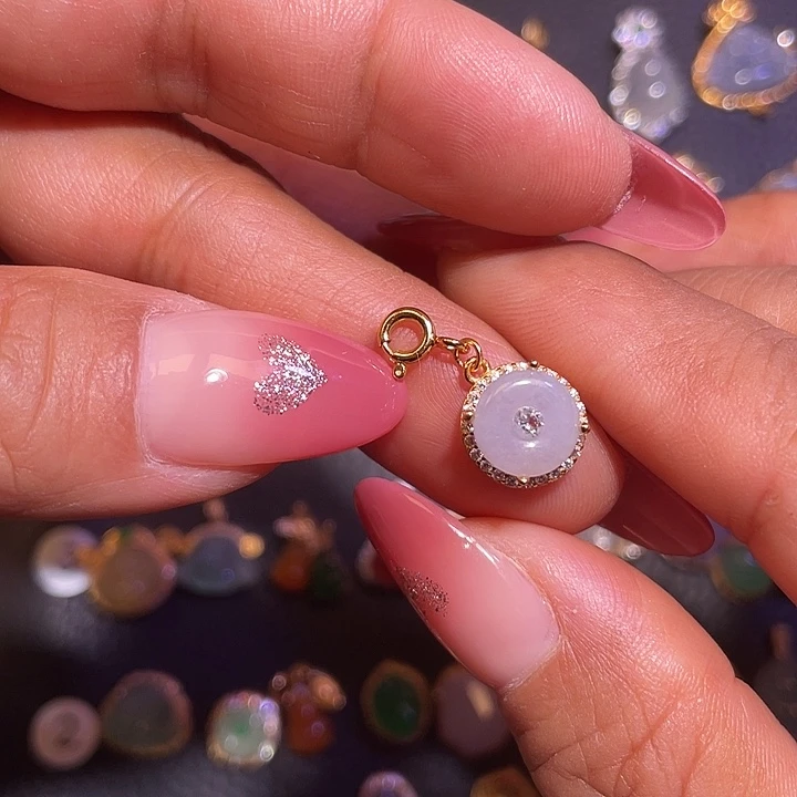 翡翠银S925镶嵌颈饰