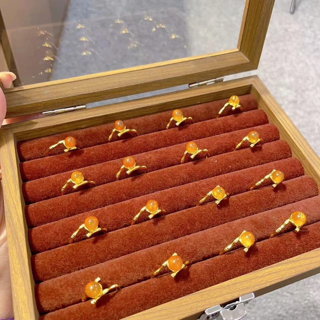 【李哥推荐】缅甸琥珀戒指@XL51226099@多样性发一