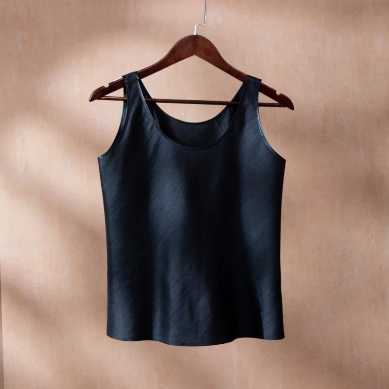 【墨云轩】双宫丝纯色背心