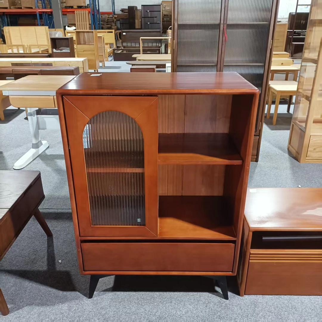 750*400*1050MM瑕疵款黄杨木边柜置物柜沙发角柜小书柜客厅家用