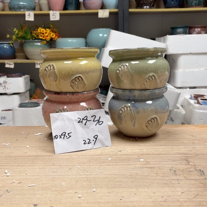 紫砂花盆多肉花盆微瑕36