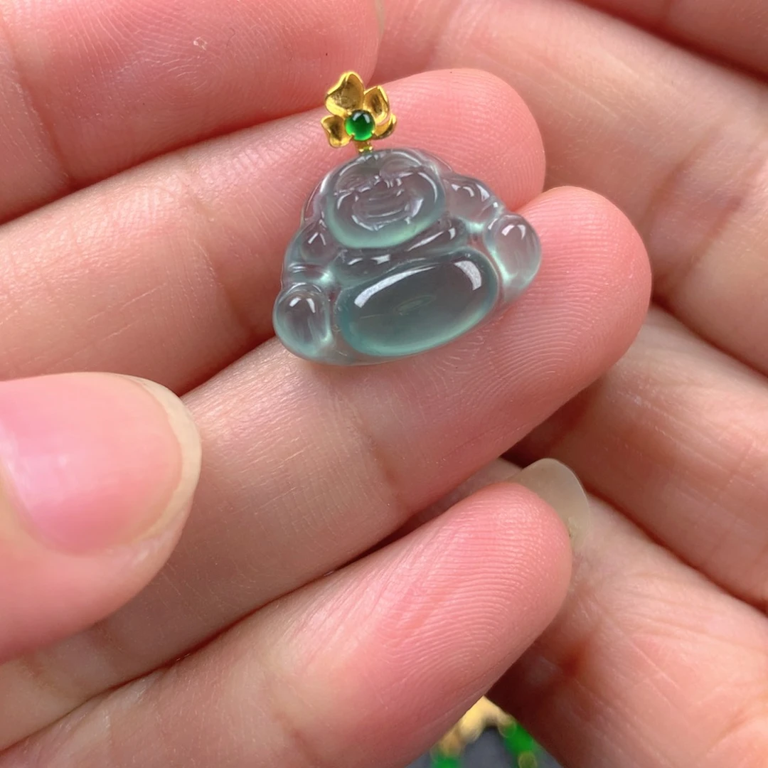 【闪购商品】翡翠18K金镶嵌颈饰翡翠