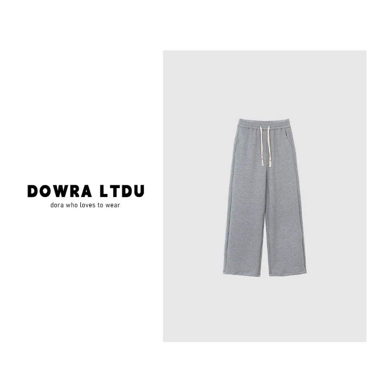 朵拉【松弛盎然】2025年秋季新款松紧带纯色百搭休闲裤女11-9859