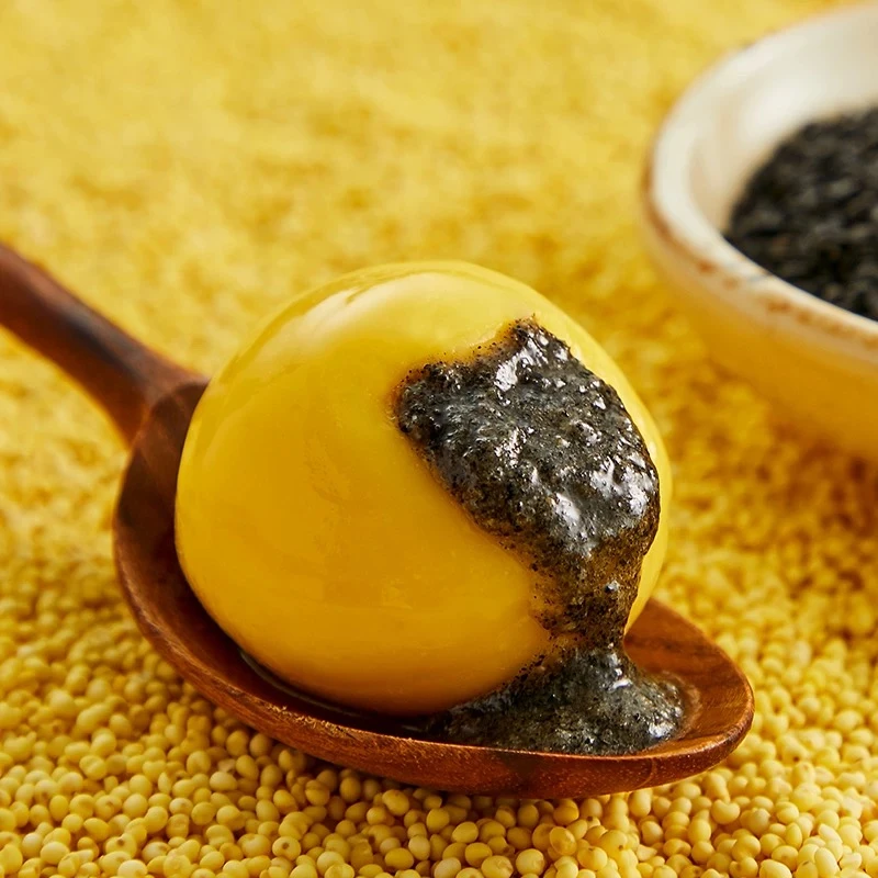 【最早25年12月3日到期】大黄米黑芝麻+元宝汤圆速冻早餐半成品宵夜