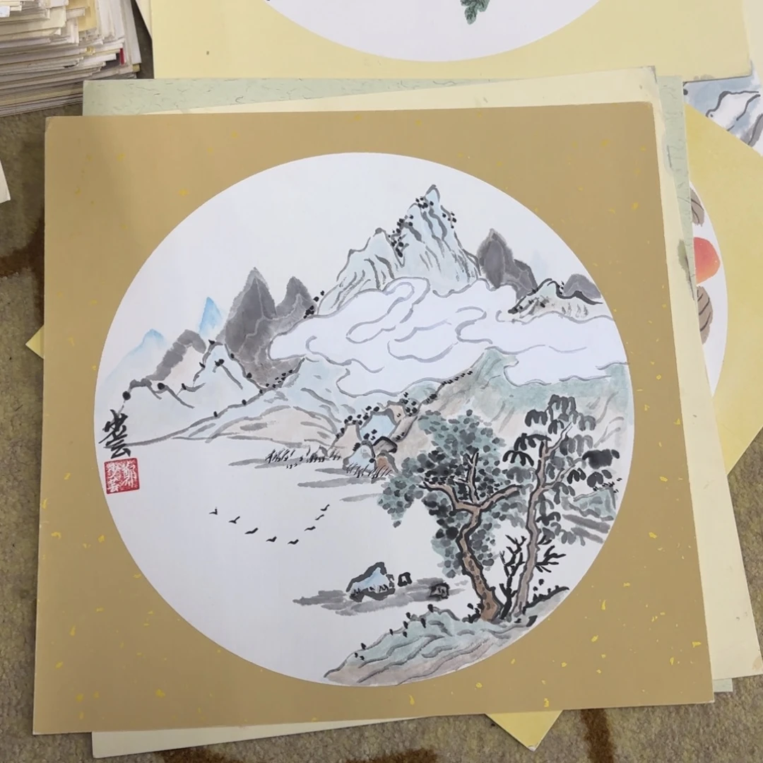 国画33-33卡纸作品童