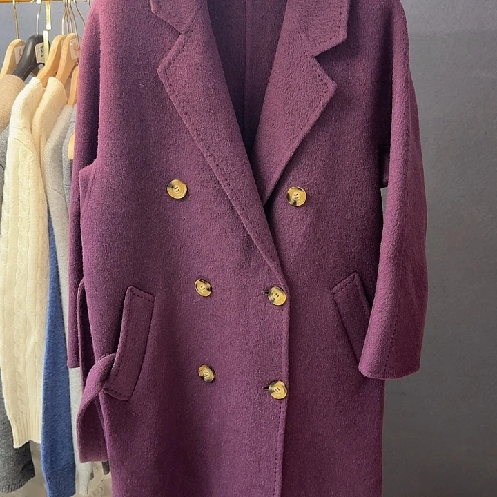 101801紫色10羊绒90羊毛