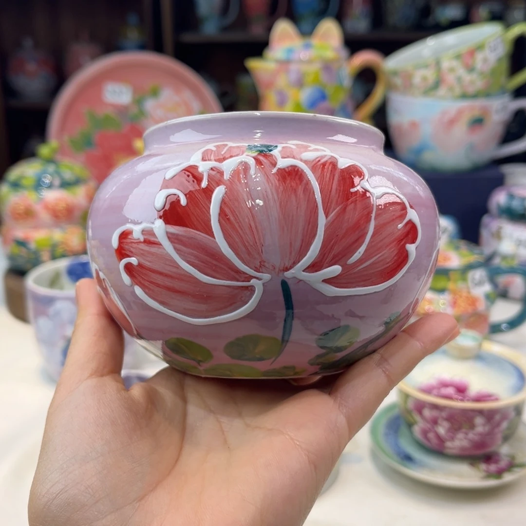 瓷片景德镇手工手绘陶瓷茶具