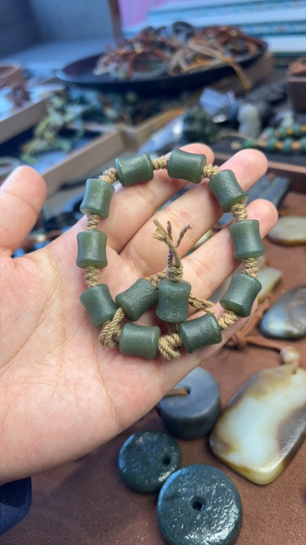 天然和田玉编织手串