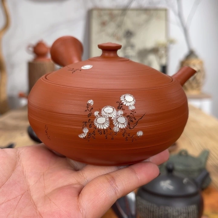 修*常滑风月白道合作茶壶
