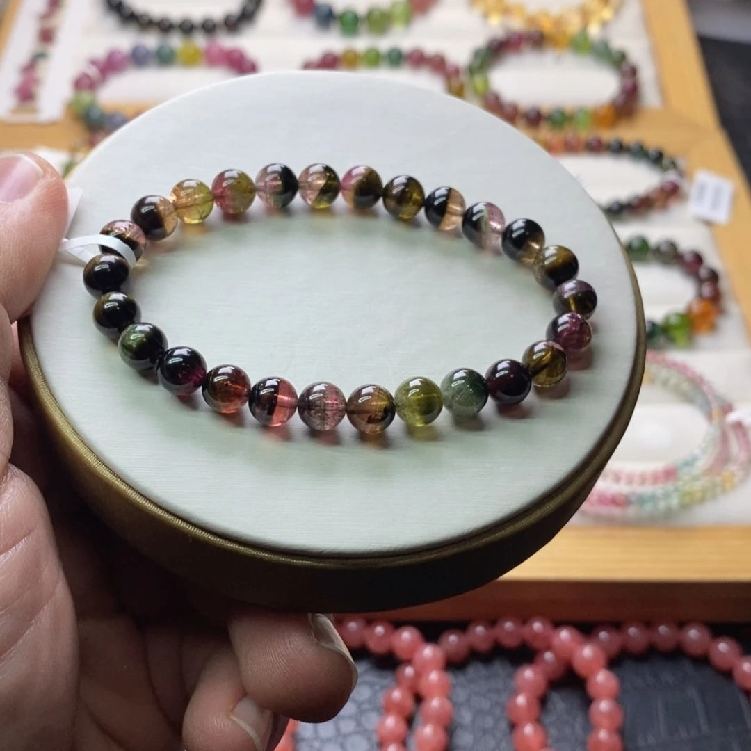 碧玺碧玺手链未镶嵌