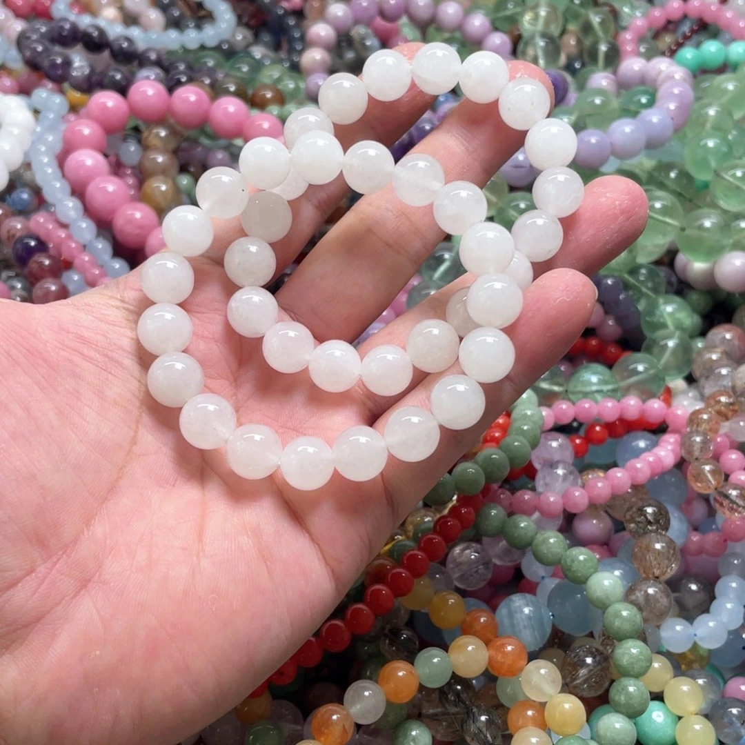 银S925镶嵌手链烟晶