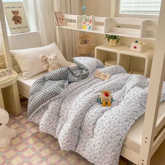 【专属】新款水洗棉豆豆被冬