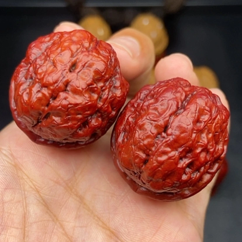 【闪购商品】文玩核桃把件40尺七彩至尊疙瘩包