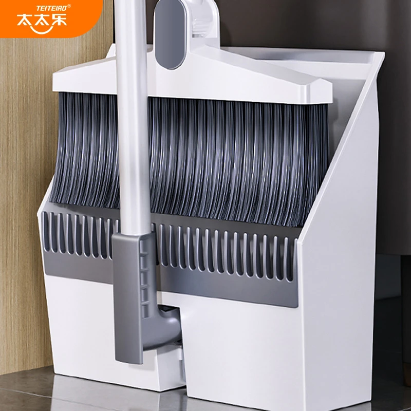 太太乐簸箕套装可旋转防风梳齿型扫把家用拖布免手洗懒人拖地神器