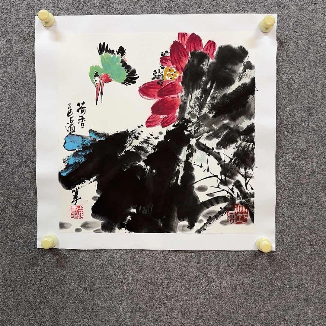 国画王占海老师手绘作品