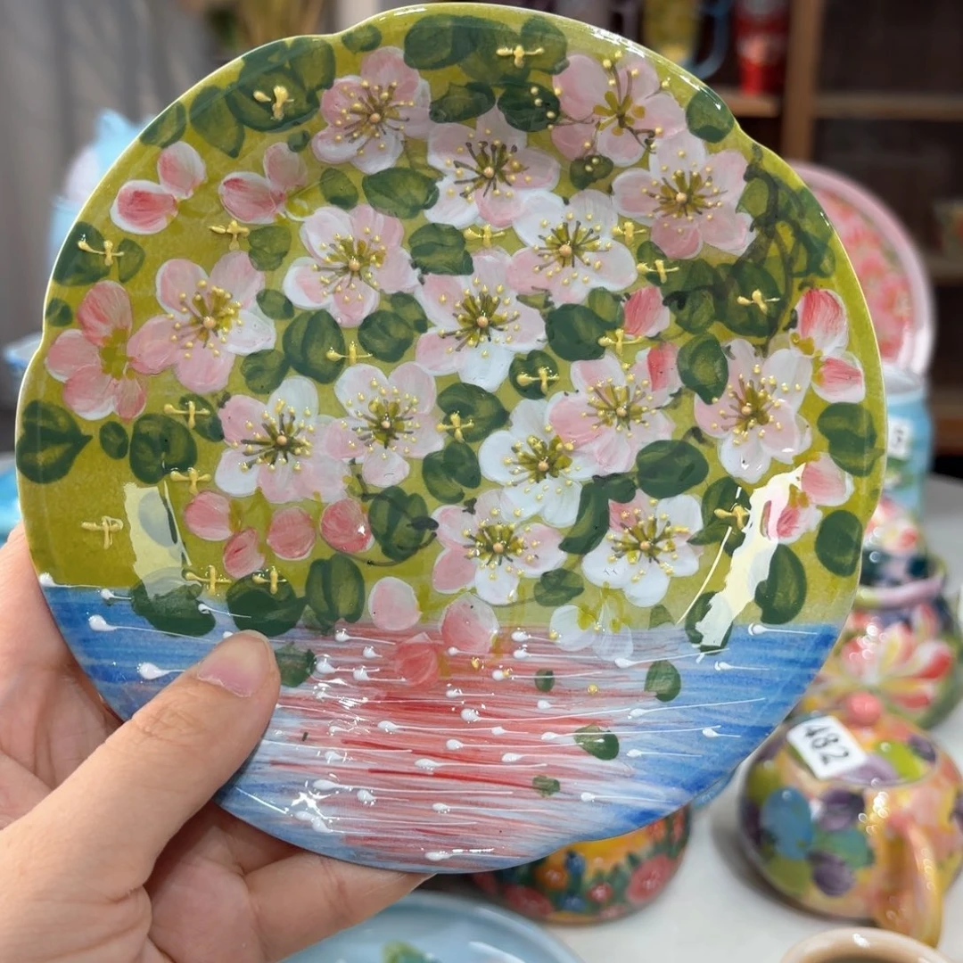 景德镇手绘高温釉下彩陶瓷茶具