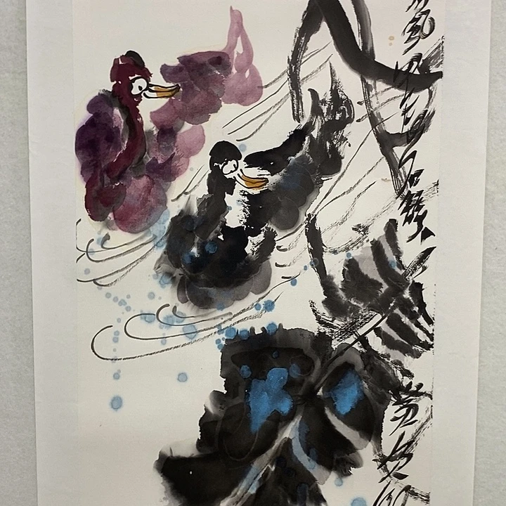 国画书画作品多次参加全国书画大展