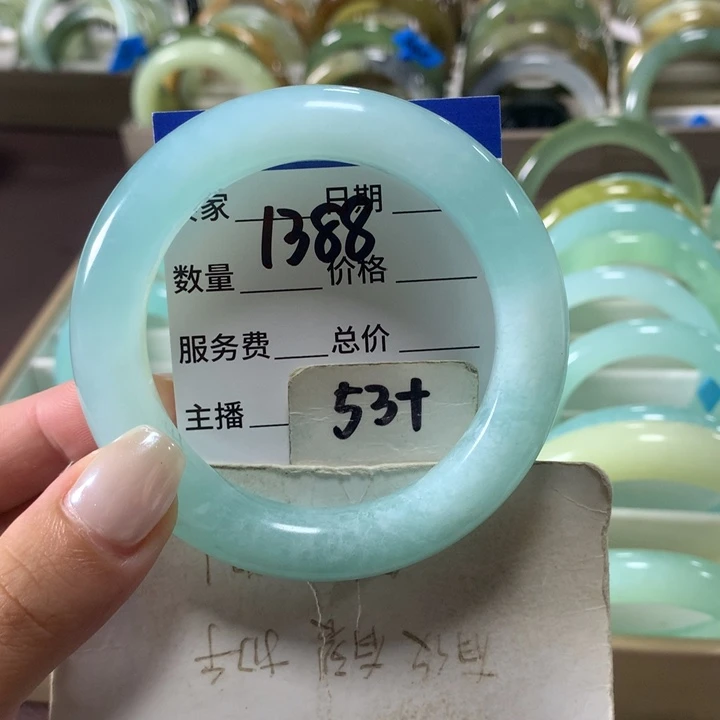 未镶嵌蛇纹石玉手镯1388