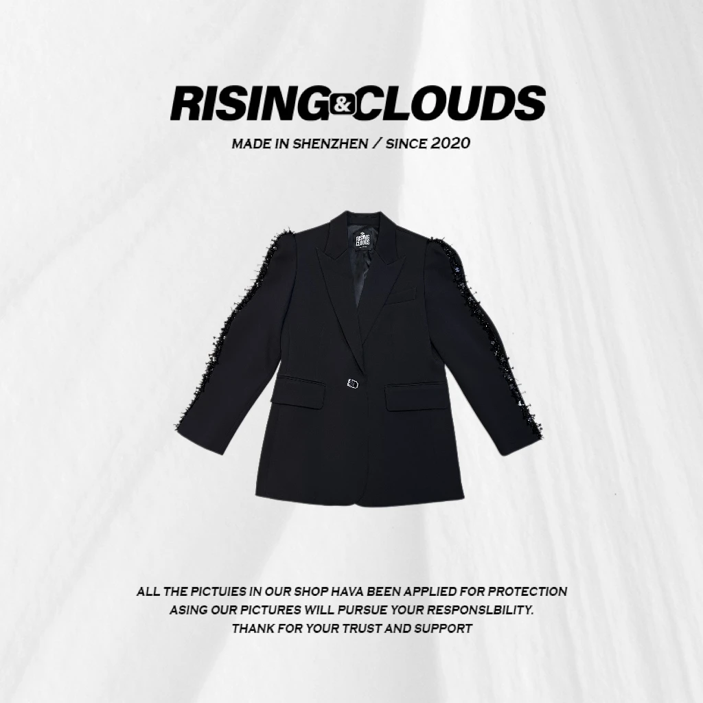 RISING&CLOUDS【莎莎】2025显瘦舒适早春百搭西服020043