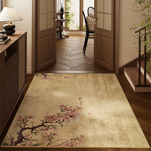 新中式入户门地垫家用地毯进门口入户地垫玄关防滑耐脏大门口脚垫