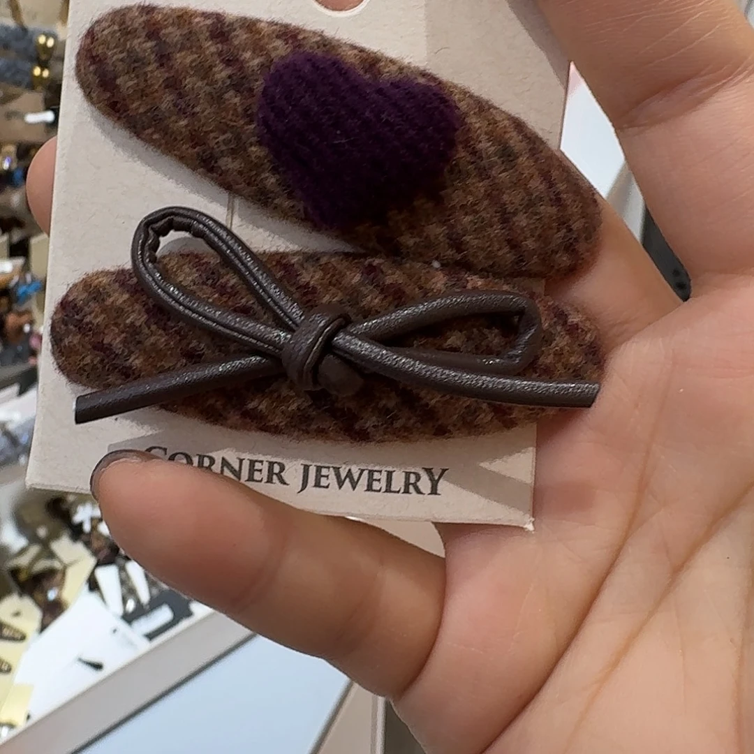 布艺铁合金紫色爱心