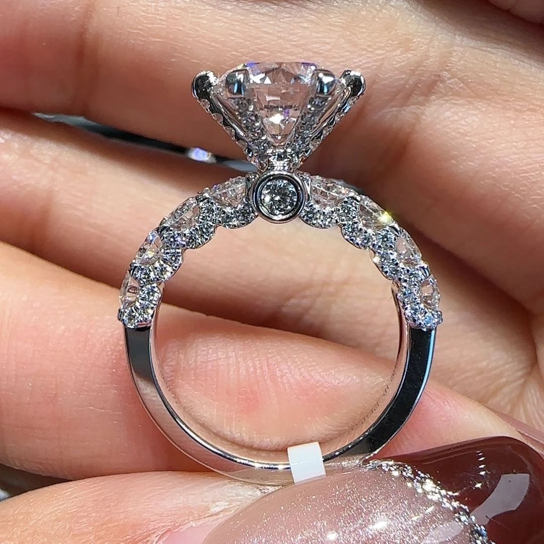 【闪购商品】实验室培育钻石18K金镶嵌@@00027226