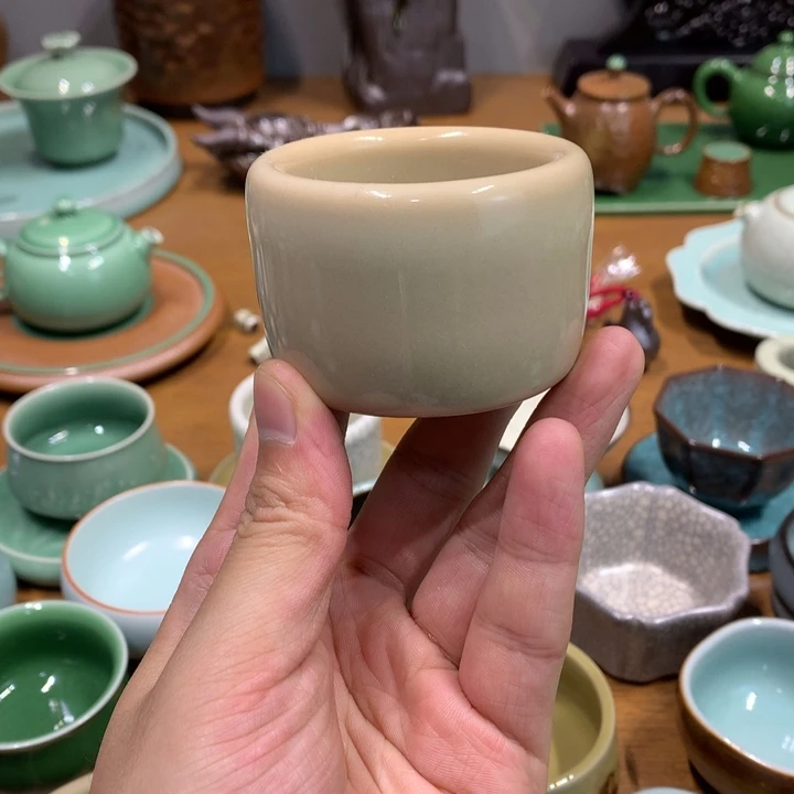 龙泉青瓷扳指微瑕