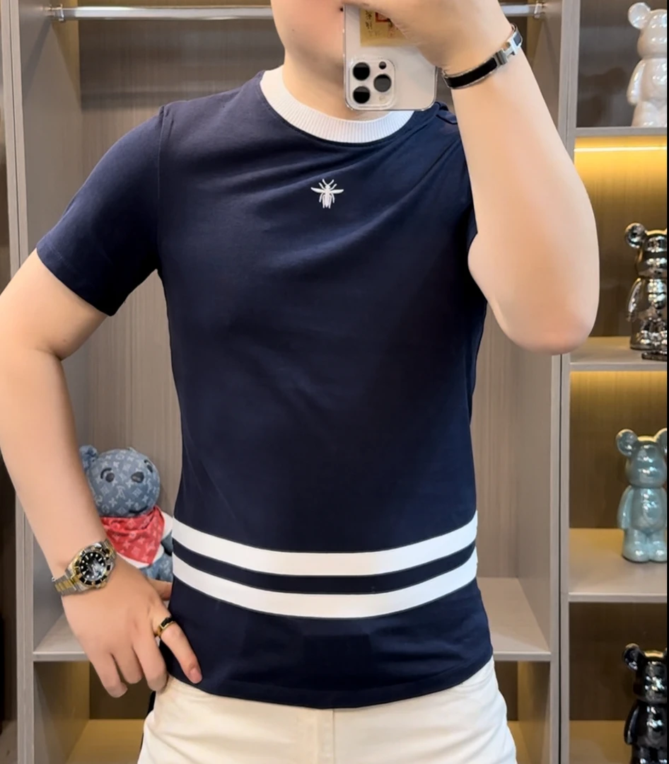 1131男士潮流短袖T恤欧货时尚休闲百搭圆领T恤修身潮流高品质