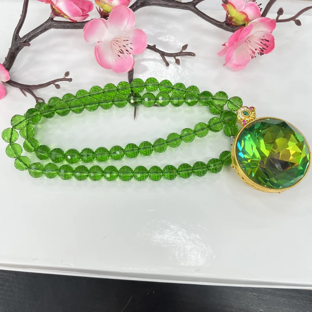 项链 典藏品 黄绿时尚简约大气款