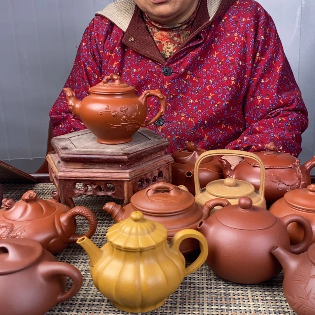 应***心紫砂茶壶宜兴紫砂壶茶壶老丁山紫砂