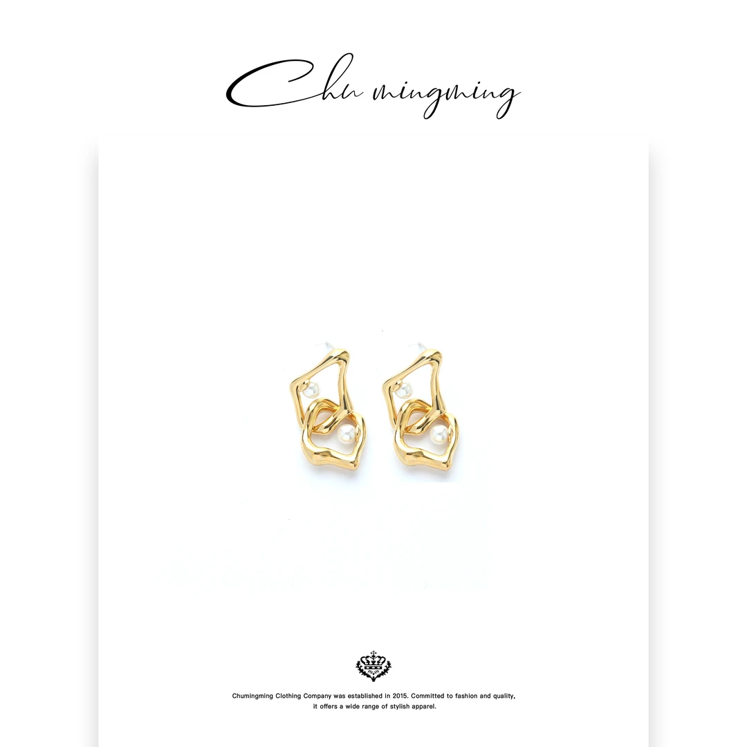 铜合金耳饰 【CHU/2025SSNEW】原创设计  浮光耳环 SPHY2501