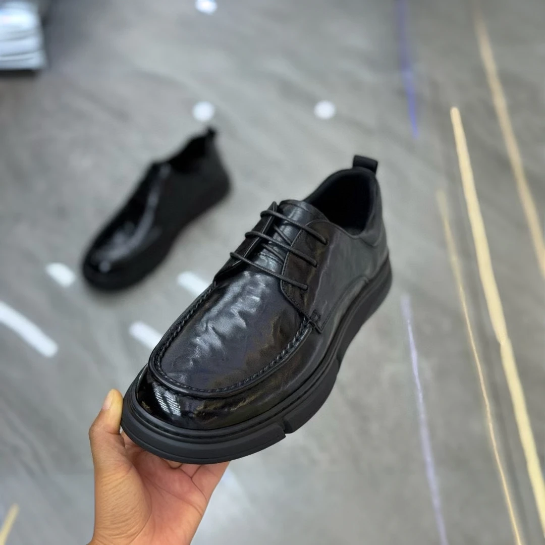 新品男士纯皮休闲舒适男鞋高品质时尚百搭潮流欧货高级感135-H1