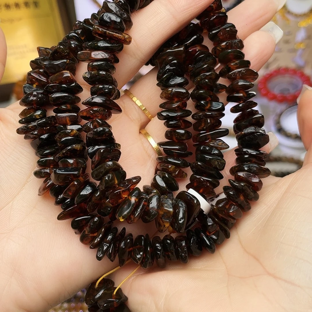 琥珀未镶嵌裸石随行