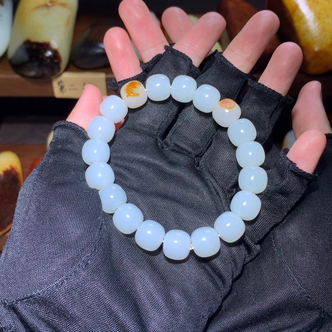 阿***9和田玉未镶嵌手串