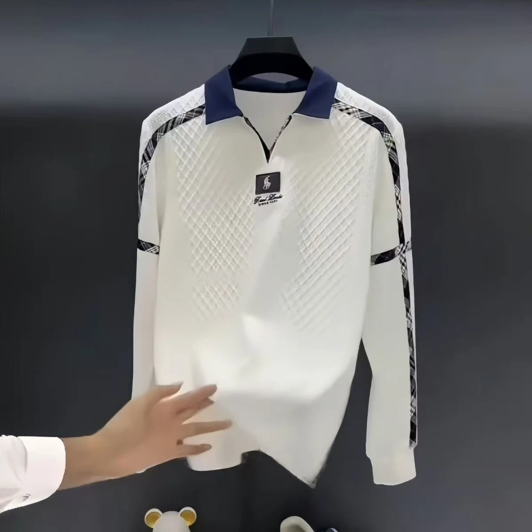 【高品质】欧洲站高端时尚男士卫衣设计师款简约潮流高奢商务上衣