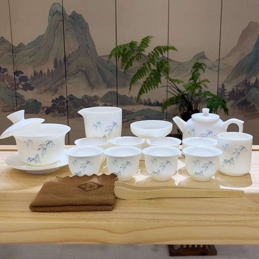 【都彩】又见青山羊脂玉瓷21头