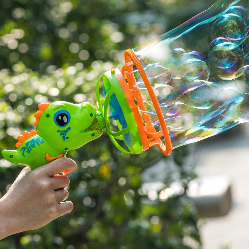 2025新款恐龙泡泡机儿童手持电动吹大泡泡枪男女孩泡中泡户外玩具