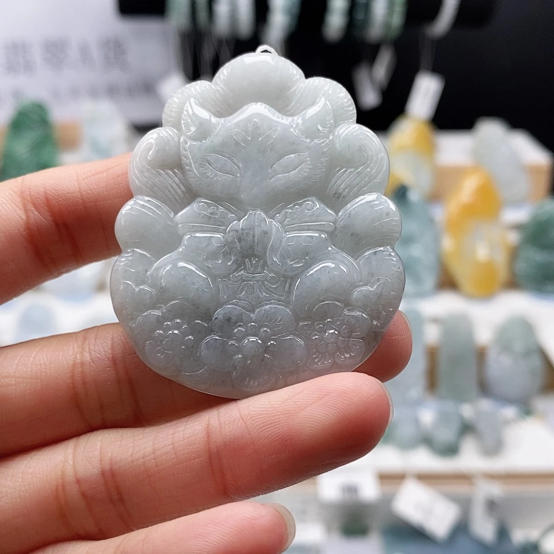 翡翠未镶嵌颈饰00