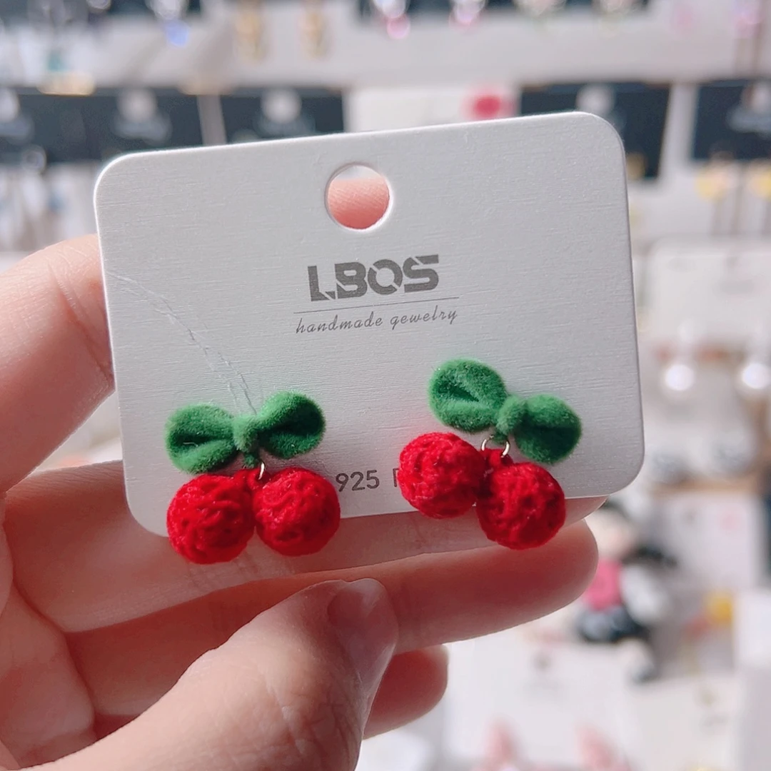 琉璃纯铜合金耳环的