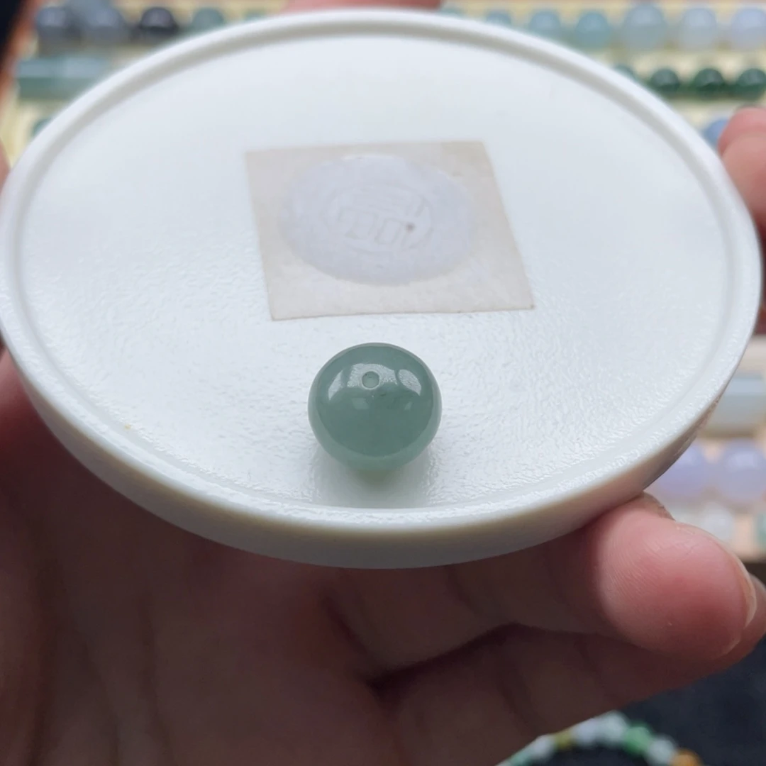 翡翠散珠❥****财天然翡翠 鼓珠11.8-8.8