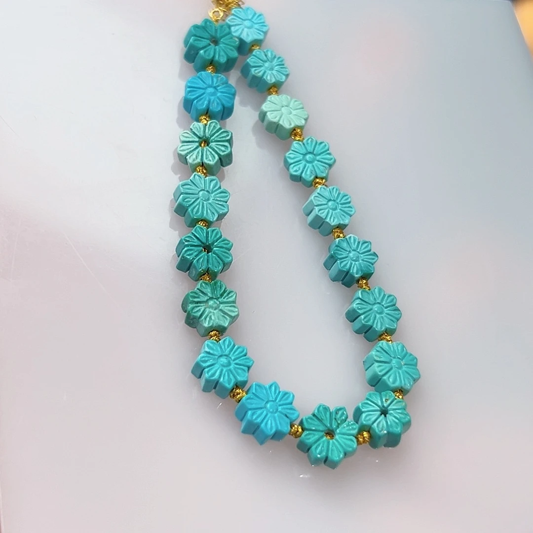 绿松石珠宝奇石18K金镶嵌