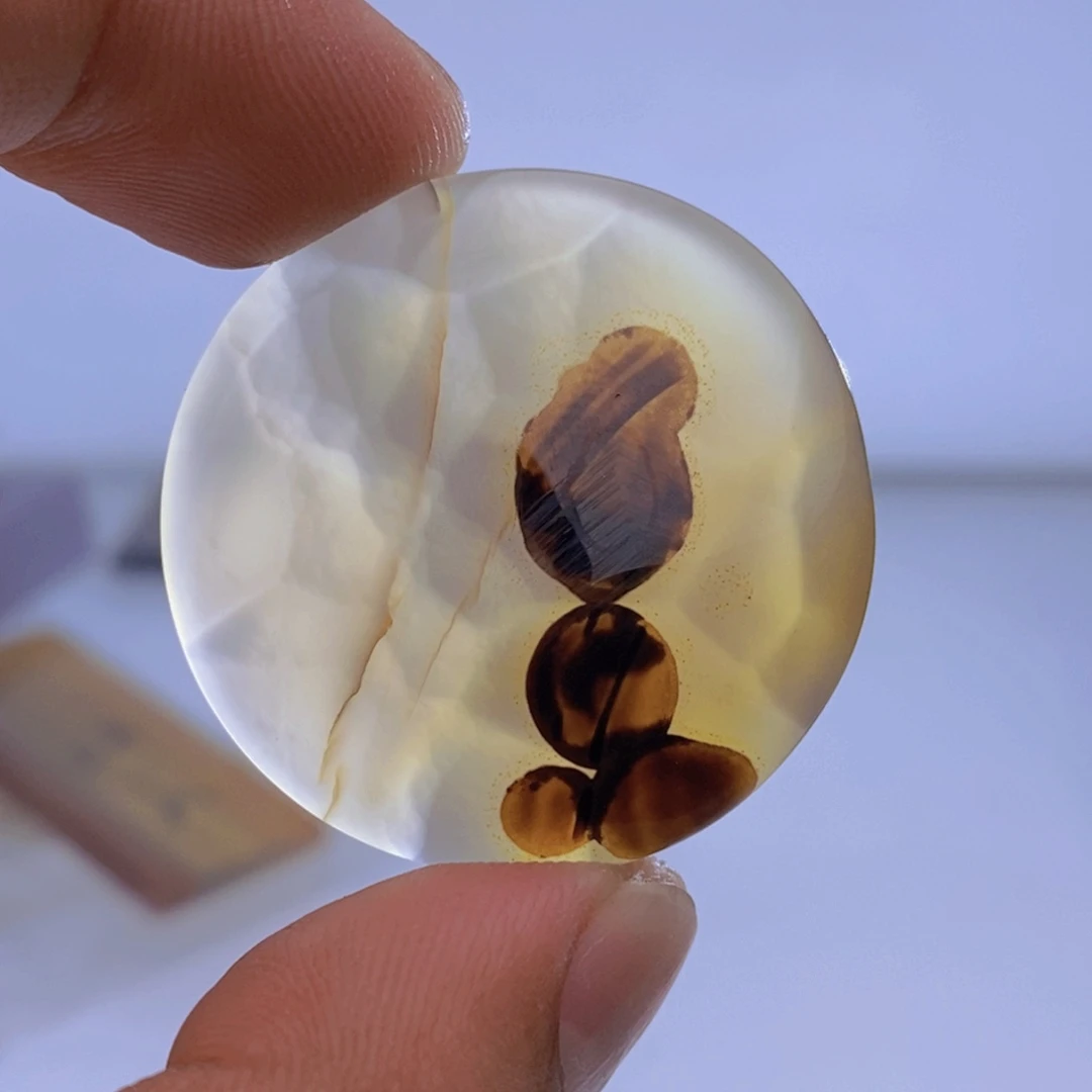 玛瑙/玉髓吊坠(不含链)未镶嵌穿**空