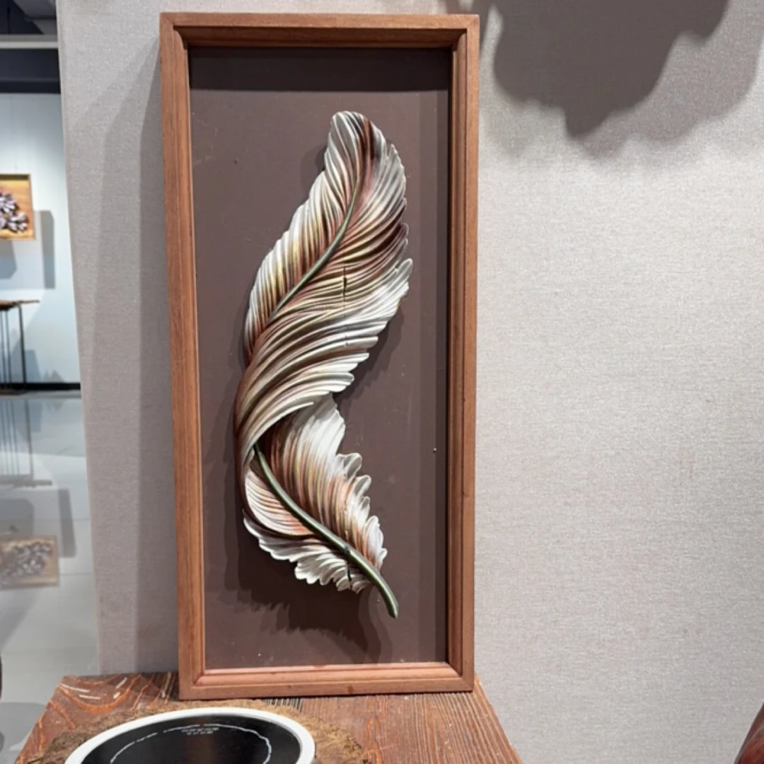 彩绘 羽毛挂件一件