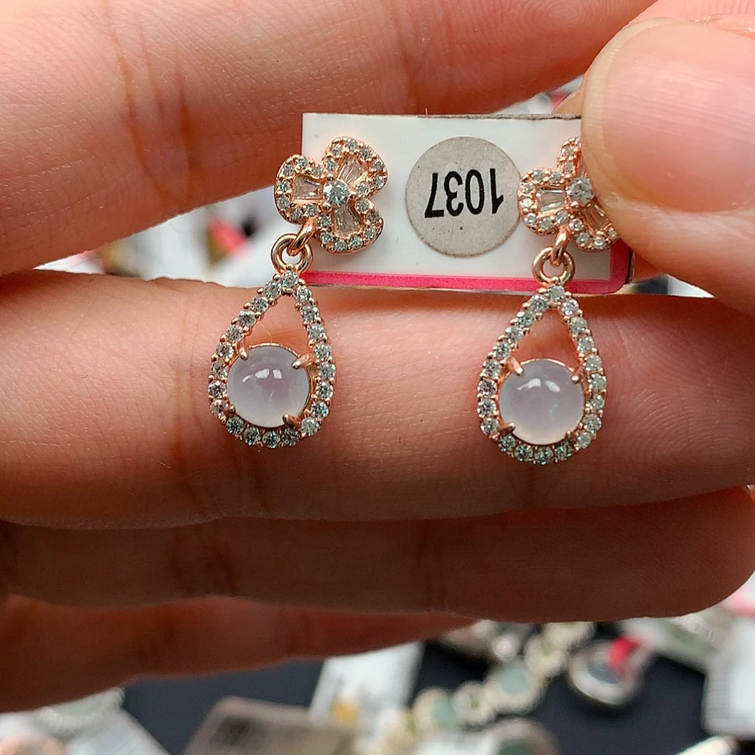 翡翠戒指银S925镶嵌