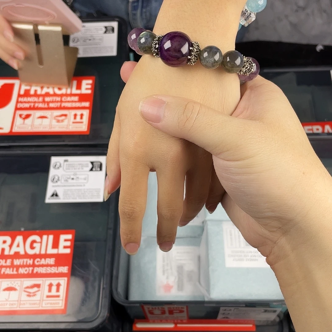 水晶银S925镶嵌手链